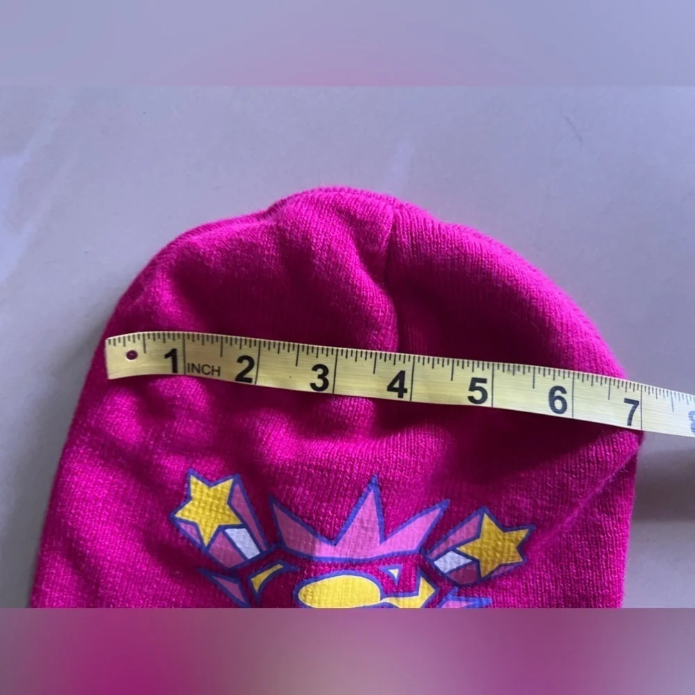 Súper Girl Pink Beanie (Pre-Owned) winter Hat